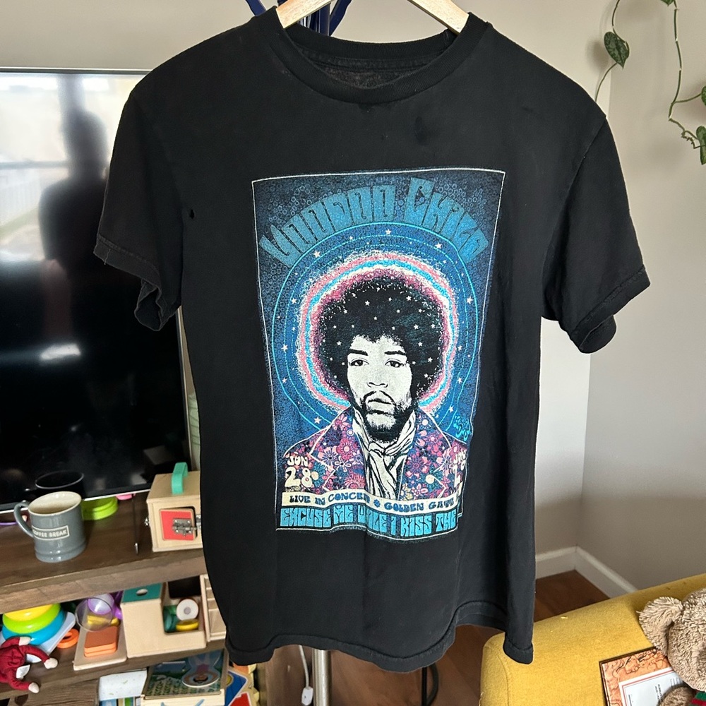 Jimi Hendrix Black Graphic T-Shirt